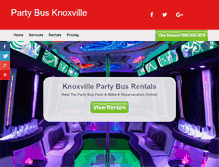 Tablet Screenshot of partybusknoxville.com